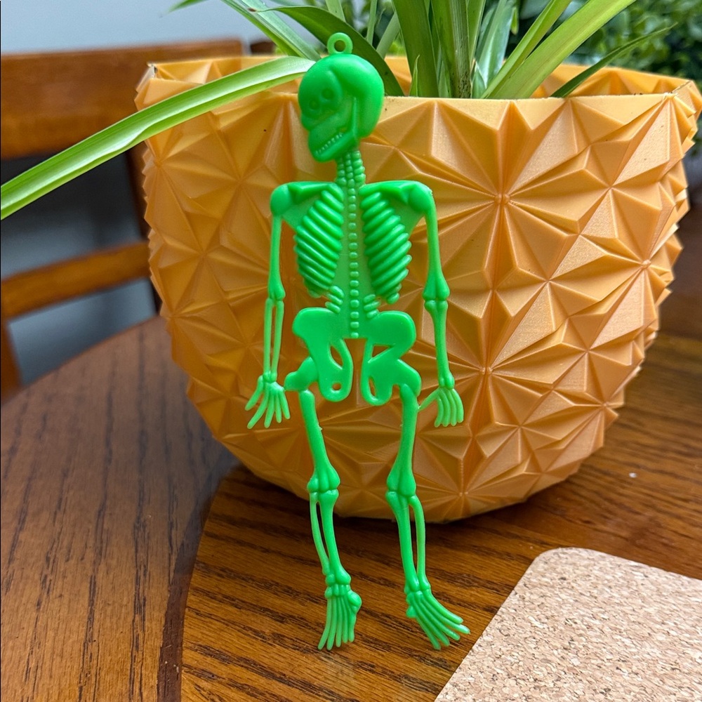 Neon Green Skeleton Decoration Pendant Plastic Skeleton